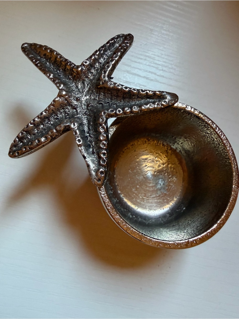Mud Pie Gold Glass Trinket Dish